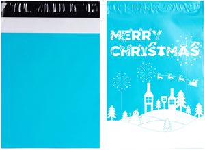 XCGS クリスマス 宅配袋 宅配ビニール袋 厚み 強力テープ付き 梱包 クリックポスト ゆうパケット ネコポス全対応